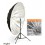 URDP140TS - Paraplu met Nylon (POM) frame - diffuus wit en verwijderbare hoes Zilver/zwart - ø140cm - illuStar