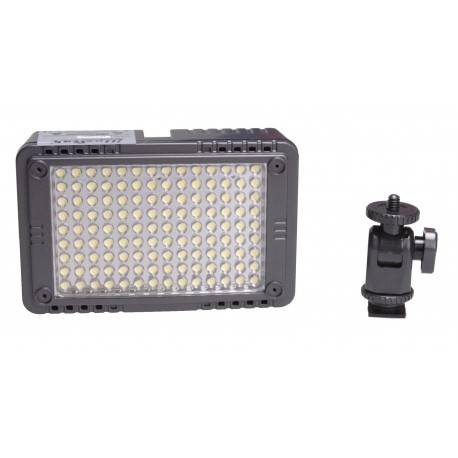 LED Video & Foto camera 7W LEDC-7W - 5500°K - 750 lx - Voor 5 AA batterijen / 7.4V Li-ion batterij / extern: DC 5.8-9V