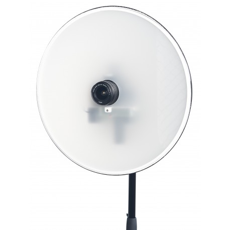 SKT03-ID - Pasfoto Systeem - Softlight reflector met ingebouwde flitser 120 Ws en fototoestel Canon DSLR, pasfoto-software