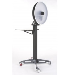 SKT03ID-B100 - Pasfoto Systeem, Beauty dish met ingebouwde flitser 120 Ws en fototoestel Canon DSLR, B100 staander, software