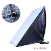 Lamphouder LHSB50 voor E27 lamp met Easy opvouwbare Softbox 50x50cm - illuStar