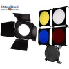 Flitsset - 2x FM-120 120 Ws, 2x statief 180cm, 2x Softbox 50x50cm + Beauty dish + kleppenset + Honingraat