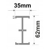 M001-50 - Rail lengte 5000mm - elfo