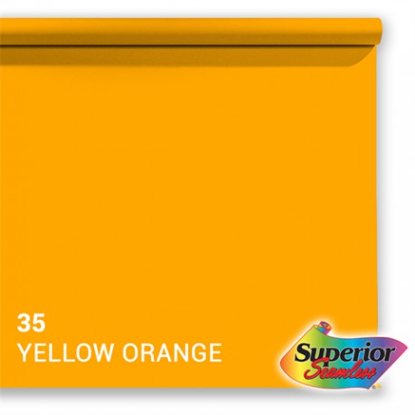 Rol achtergrondpapier - 35 Yellow-Orange 1,35 x 11m