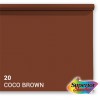 Rol achtergrondpapier - 20 Coco Brown 1,35 x 11m