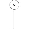 B106 - Vloerstaander voor SKT03 pasfotosysteem (SKT03 niet inbegrepen)