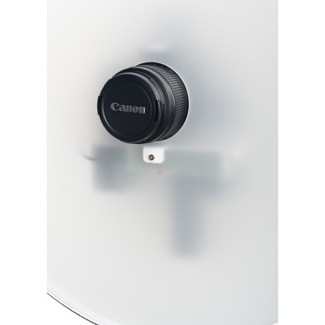 SKT03 - Pasfoto Systeem - Softlight reflector met ingebouwde flitser 120 Ws en fototoestel Canon EOS-R
