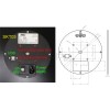 SKT03 - Pasfoto Systeem - Softlight reflector met ingebouwde flitser 120 Ws en fototoestel Canon EOS-R