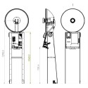 SKT03-PLUS - Pasfoto Systeem - Softlight reflector met ingebouwde flitser 120 Ws en fototoestel Canon DSLR
