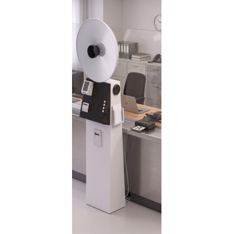 SKT03-PLUS - Pasfoto Systeem - Softlight reflector met ingebouwde flitser 120 Ws en fototoestel Canon DSLR