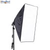 Lamphouder LHSB50 voor E27 lamp met Easy opvouwbare Softbox 50x50cm - illuStar