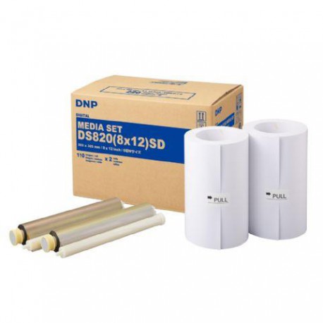 DNP Papier DM812820 2 Rol à 110 St. 20x30 voor DS820 DNP Papier DM812820 2 Rol à 110 St. 20x30 voor DS820