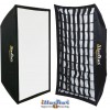 SB4060HCA144 - Softbox 2in1 - 40x60cm met Diffusor & Honingraatrooster - 360° draaibaar - Opvouwbaar - inclusief tas - illuStar